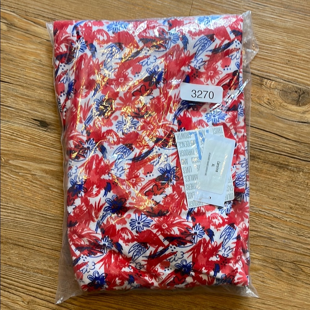 NWT Floral Red and Blue Cardigan